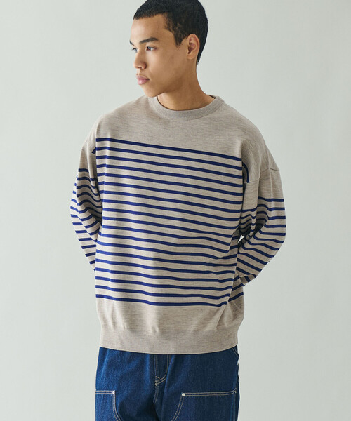 ORCIVAL（オーシバル）の「ORCIVAL | プレーティング プルオーバーニット MEN（ニット/セーター・メンズ・ホワイト系その他/ブラック系その他/グレー系その他/ベージュ系その他・4/3/5）」の8枚目の写真