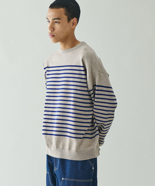 ORCIVAL（オーシバル）の「ORCIVAL | プレーティング プルオーバーニット MEN（ニット/セーター・メンズ・ホワイト系その他/ブラック系その他/グレー系その他/ベージュ系その他・4/3/5）」の9枚目の写真