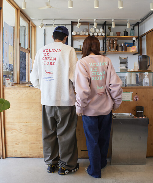 服/ファッション Ice cream ICECREAM（アイスクリーム） トレーナー スウェット EMBROIDERY LOGO