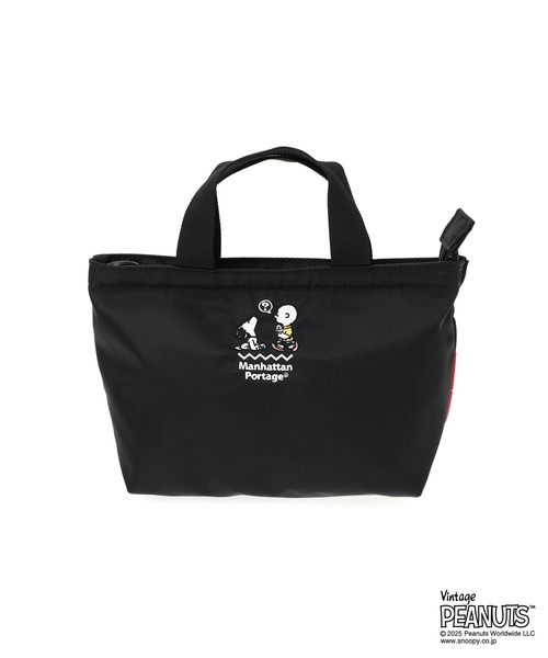 Manhattan Portage（マンハッタンポーテージ）の「MICRO PORTAGE TOTE FLIGHT NYLON BACKING PEANUTS 25（トートバッグ・レディース・ブラック・X-SMALL）」の15枚目の写真