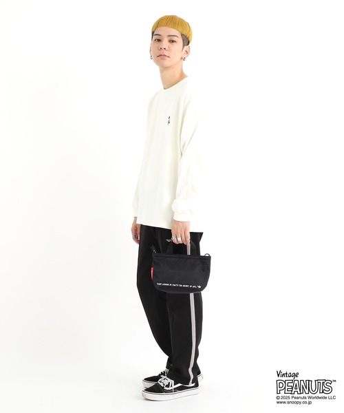 Manhattan Portage（マンハッタンポーテージ）の「MICRO PORTAGE TOTE FLIGHT NYLON BACKING PEANUTS 25（トートバッグ・レディース・ブラック・X-SMALL）」の13枚目の写真