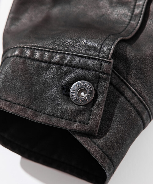 セール】NAUTICA/ノーティカ フェード加工 レザレッド ショート丈