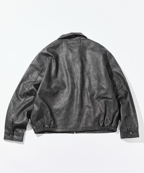 【新品】NAUTICA ノーティカ フェイデッド レザレッド ブルゾン Lサイズ NAUTICA ブルゾン アウター NAUTICA/ノーティカ フェード加工