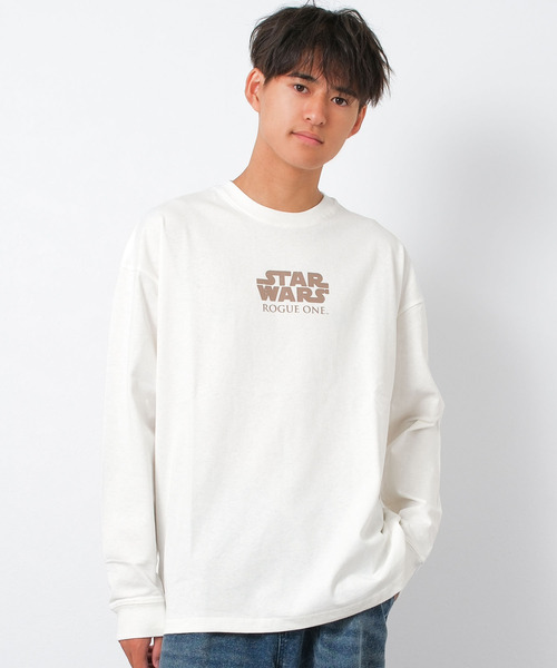 STAR WARS（スターウォーズ）の「スター・ウォーズ ローグワン ロングTシャツ Rogue One: A Star Wars Story（Tシャツ/カットソー・キッズ・ブラック/オフホワイト・140/150/160/170）」の10枚目の写真