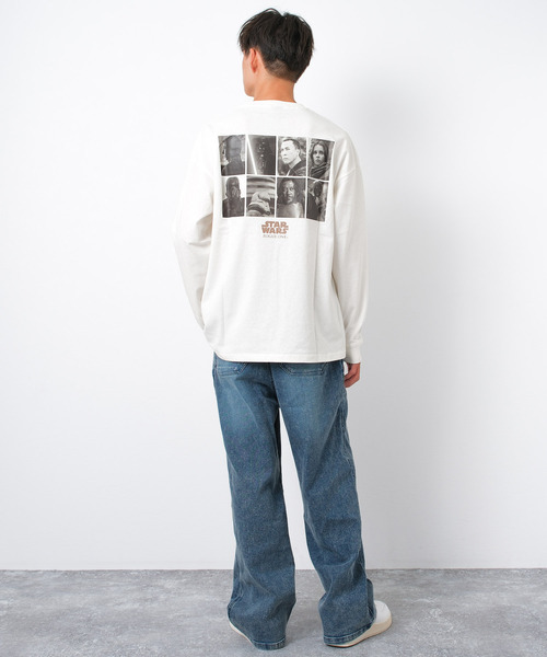 STAR WARS（スターウォーズ）の「スター・ウォーズ ローグワン ロングTシャツ Rogue One: A Star Wars Story（Tシャツ/カットソー・キッズ・ブラック/オフホワイト・140/150/160/170）」の12枚目の写真