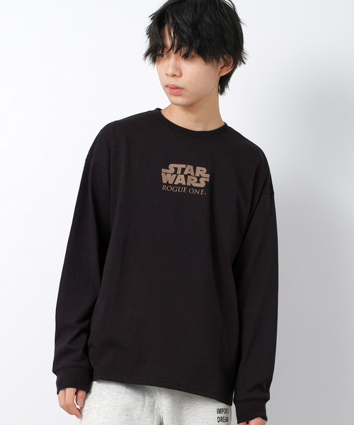 STAR WARS（スターウォーズ）の「スター・ウォーズ ローグワン ロングTシャツ Rogue One: A Star Wars Story（Tシャツ/カットソー・キッズ・ブラック/オフホワイト・140/150/160/170）」の13枚目の写真