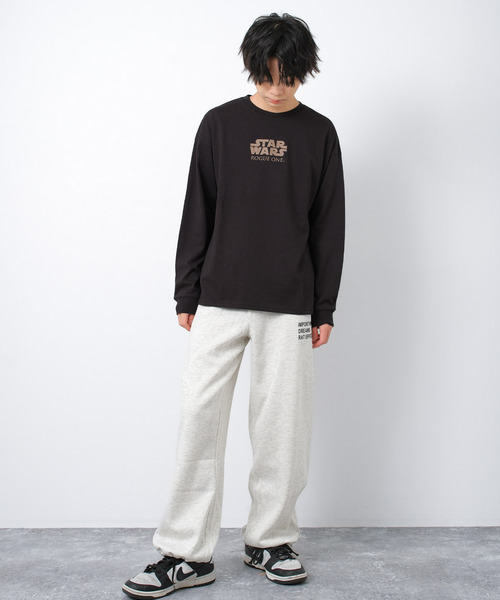 STAR WARS（スターウォーズ）の「スター・ウォーズ ローグワン ロングTシャツ Rogue One: A Star Wars Story（Tシャツ/カットソー・キッズ・ブラック/オフホワイト・140/150/160/170）」の3枚目の写真