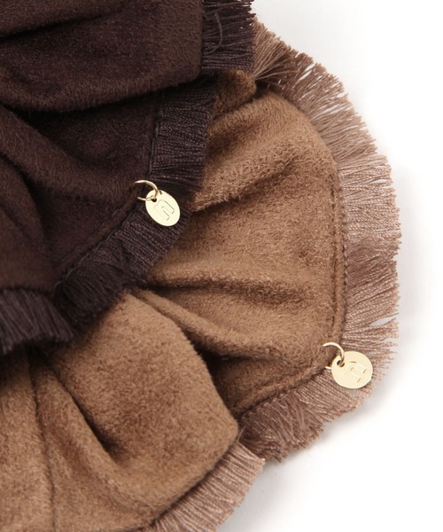 niko and...（ニコアンド）の「フリンジスエードシュシュ（シュシュ・レディース・ブラウン/ライトブラウン・0）」の3枚目の写真