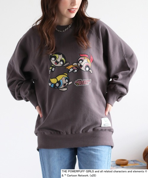 DISCUS ATHLETIC(ディスカス アスレチック)の「【DISCUS ATHLETIC × パワーパフガールズ】オーバーサイズプリントスウェット(スウェット・レディース・ホワイト系1/ホワイト系2/ブラック系2/ブラック系1・M)」の4枚目の写真
