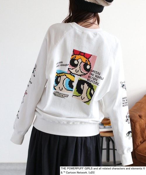 DISCUS ATHLETIC(ディスカス アスレチック)の「【DISCUS ATHLETIC × パワーパフガールズ】オーバーサイズプリントスウェット(スウェット・レディース・ホワイト系1/ホワイト系2/ブラック系2/ブラック系1・M)」の15枚目の写真
