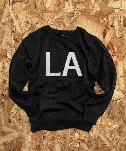 SHISKY（シスキー）の「ロゴ ニット ロンT キッズ（ニット/セーター・キッズ・杢グレー/ヘザーチャコール/ネイビー/ブルー系その他/チャコール/ブラック/ブラック系その他2/グレー系その他/ブルー系その他2/キャメル/ベージュ系その他/ブラック系その他・130/120/140/150/160）」の8枚目の写真