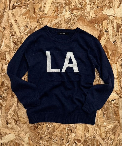SHISKY（シスキー）の「ロゴ ニット ロンT キッズ（ニット/セーター・キッズ・杢グレー/ヘザーチャコール/ネイビー/ブルー系その他/チャコール/ブラック/ブラック系その他2/グレー系その他/ブルー系その他2/キャメル/ベージュ系その他/ブラック系その他・130/120/140/150/160）」の11枚目の写真