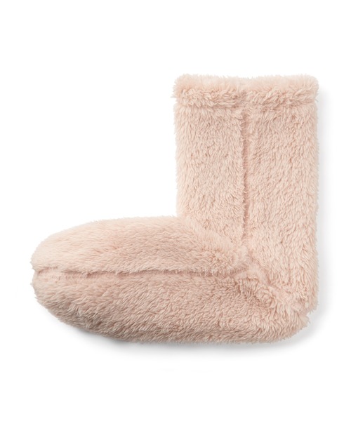 無印良品(ムジルシリョウヒン)の「婦人 足なり直角 再生ポリエステル ボアフリース ルームソックス(ソックス/靴下・レディース・ピンク/ブラウン系/ライトベージュ/ラベンダー/ブラウン/ライトグリーン・23-25cm)」の6枚目の写真