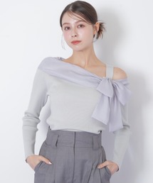 ◇アシメリボンニット