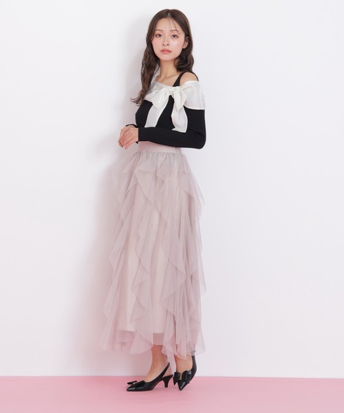 ◇アシメリボンニット（ニット/セーター）｜JILL by JILL STUART