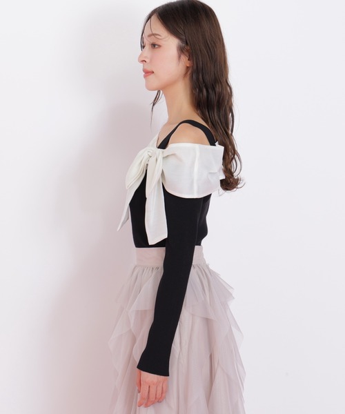 ◇アシメリボンニット（ニット/セーター）｜JILL by JILL STUART