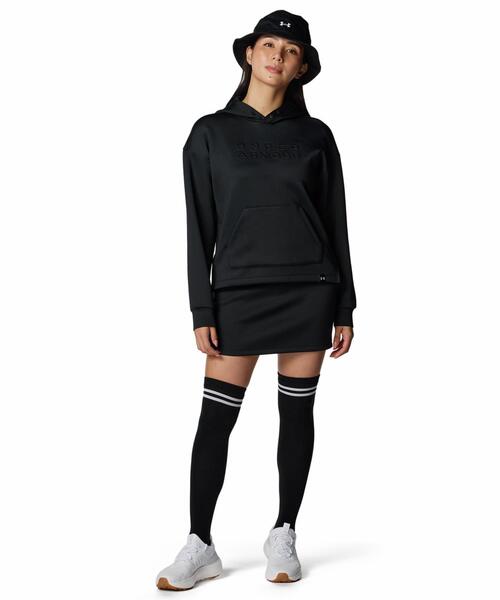 UNDER ARMOUR(アンダーアーマー)の「UAドライブ ワードマーク ロングスリーブ フーディー(ゴルフ/レディース)(スウェット・レディース・ブラック・XL/L/M)」の3枚目の写真