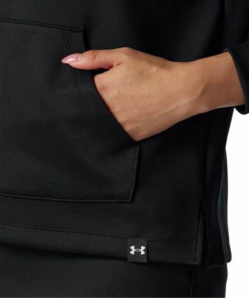 UNDER ARMOUR(アンダーアーマー)の「UAドライブ ワードマーク ロングスリーブ フーディー(ゴルフ/レディース)(スウェット・レディース・ブラック・XL/L/M)」の6枚目の写真