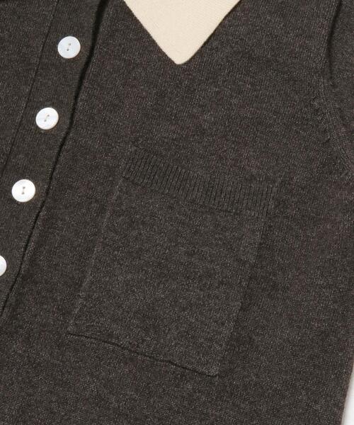 URBAN RESEARCH Sonny Label（アーバンリサーチサニーレーベル）の「『WEB限定』ニットポロワンピース（ワンピース・レディース・ブラック/チャコールグレー/ブラウン・FREE）」の21枚目の写真