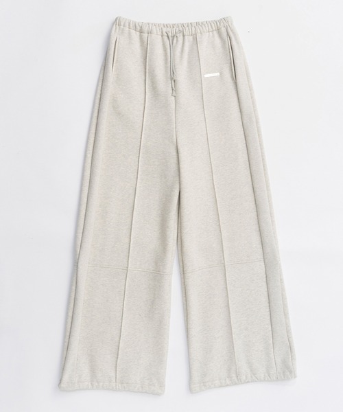 PRANK PROJECT（プランクプロジェクト）の「【Pre-Order】裏起毛スウェットワイドパンツ / Sweat Wide Pants（スウェットパンツ・レディース・ライトグレー/ブラック・38/36）」の15枚目の写真