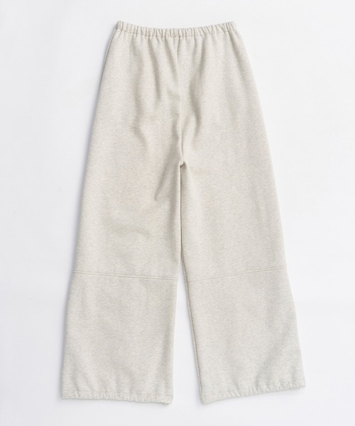 PRANK PROJECT（プランクプロジェクト）の「【Pre-Order】裏起毛スウェットワイドパンツ / Sweat Wide Pants（スウェットパンツ・レディース・ライトグレー/ブラック・38/36）」の16枚目の写真