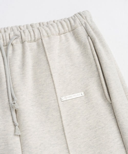 PRANK PROJECT（プランクプロジェクト）の「【Pre-Order】裏起毛スウェットワイドパンツ / Sweat Wide Pants（スウェットパンツ・レディース・ライトグレー/ブラック・38/36）」の10枚目の写真