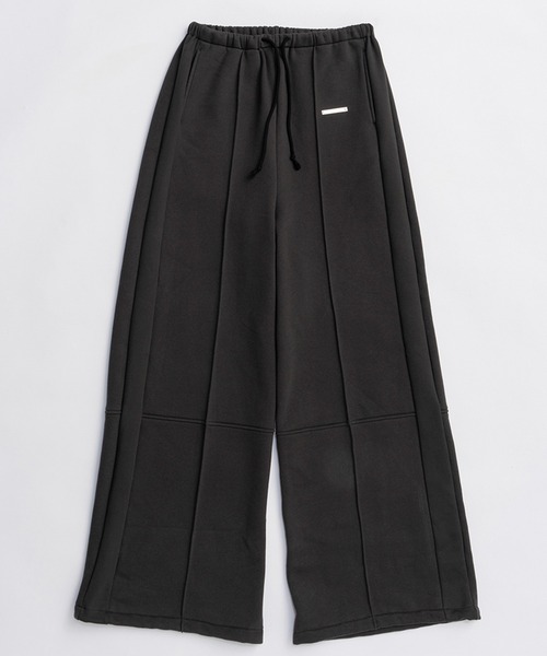 PRANK PROJECT（プランクプロジェクト）の「【Pre-Order】裏起毛スウェットワイドパンツ / Sweat Wide Pants（スウェットパンツ・レディース・ライトグレー/ブラック・38/36）」の13枚目の写真