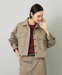 MICHEL KLEIN（ミッシェル・クラン）の「[セットアップ対応]チノダブルポケットブルゾン（デニムジャケット・レディース）」