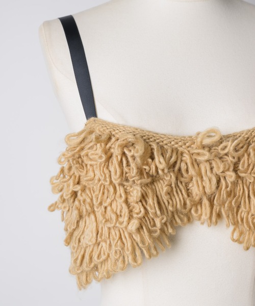 room153（ルームイチゴサン）の「フリンジニットビスチェ（その他トップス・レディース・ブラック/ホワイト/ベージュ・FREE）」の18枚目の写真