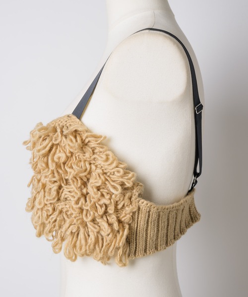 room153（ルームイチゴサン）の「フリンジニットビスチェ（その他トップス・レディース・ブラック/ホワイト/ベージュ・FREE）」の19枚目の写真