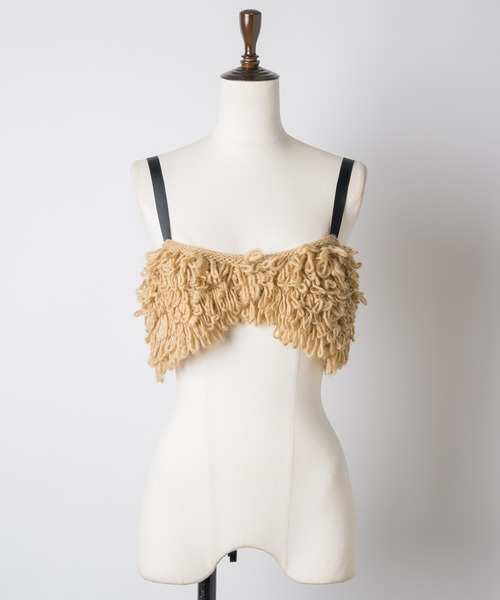 room153（ルームイチゴサン）の「フリンジニットビスチェ（その他トップス・レディース・ブラック/ホワイト/ベージュ・FREE）」の16枚目の写真