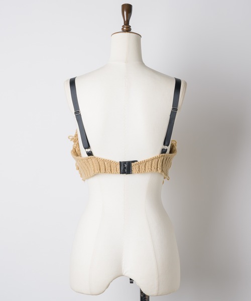 room153（ルームイチゴサン）の「フリンジニットビスチェ（その他トップス・レディース・ブラック/ホワイト/ベージュ・FREE）」の22枚目の写真