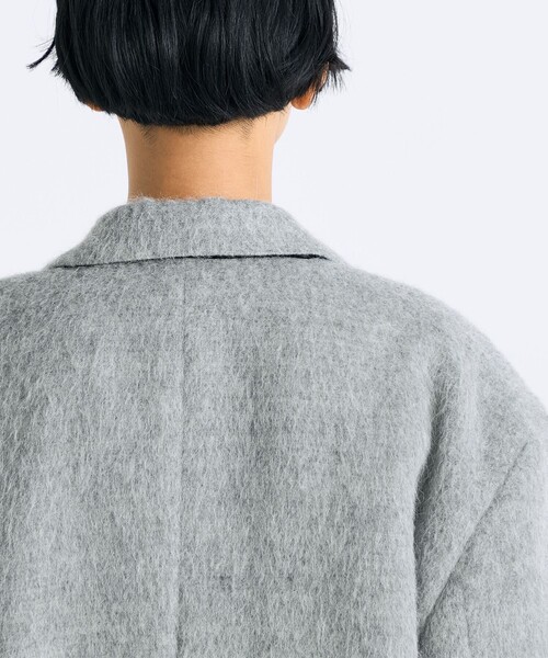 アルパカシャギー オーバーサイズドジャケット（ダウンジャケット