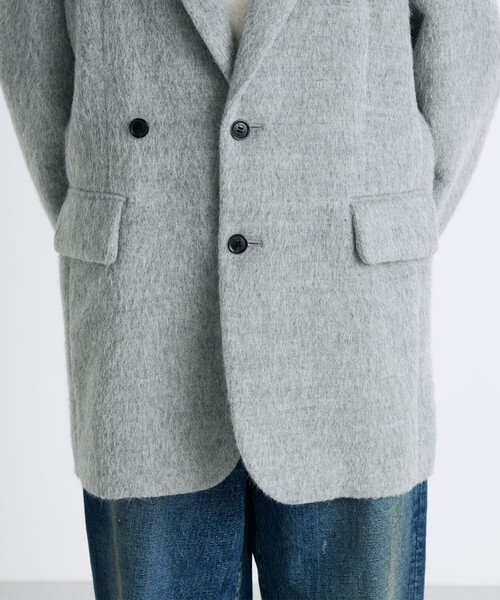 アルパカシャギー オーバーサイズドジャケット（ダウンジャケット