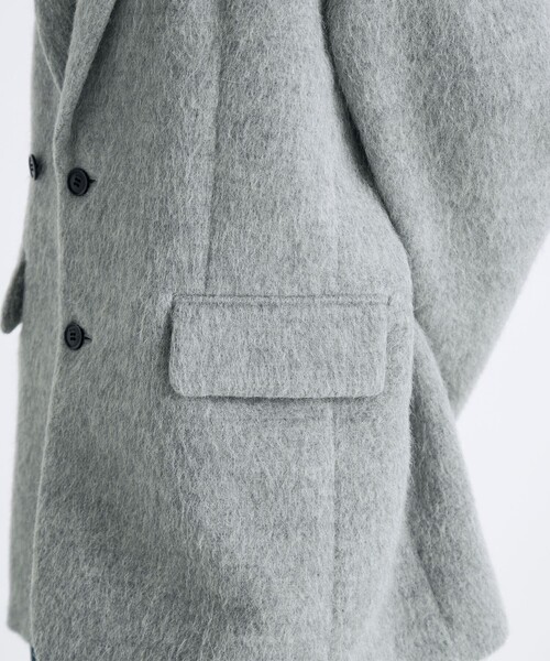 アルパカシャギー オーバーサイズドジャケット（ダウンジャケット