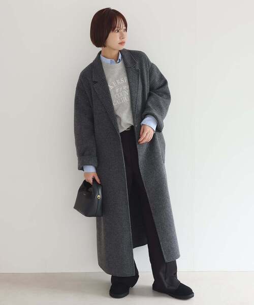 ＋81BRANCA（ハチイチブランカ）の「+81BRANCA/ハチイチブランカ SLOBE別注 ロゴスウェット（スウェット・レディース・グレー/アイボリー/ピンク/ブラウン・FREE）」の5枚目の写真