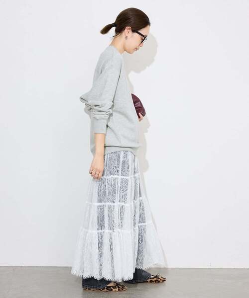 ＋81BRANCA（ハチイチブランカ）の「+81BRANCA/ハチイチブランカ SLOBE別注 ロゴスウェット（スウェット・レディース・グレー/アイボリー/ピンク/ブラウン・FREE）」の12枚目の写真