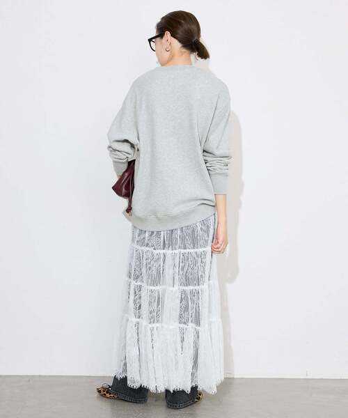 ＋81BRANCA（ハチイチブランカ）の「+81BRANCA/ハチイチブランカ SLOBE別注 ロゴスウェット（スウェット・レディース・グレー/アイボリー/ピンク/ブラウン・FREE）」の13枚目の写真