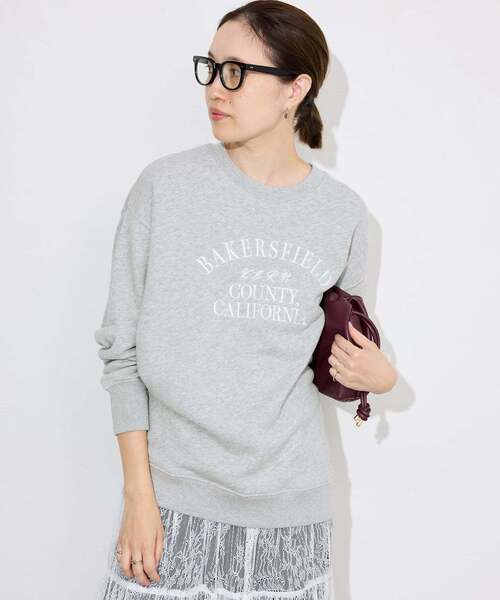 ＋81BRANCA（ハチイチブランカ）の「+81BRANCA/ハチイチブランカ SLOBE別注 ロゴスウェット（スウェット・レディース・グレー/アイボリー/ピンク/ブラウン・FREE）」の14枚目の写真