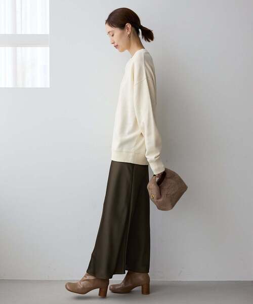 ＋81BRANCA（ハチイチブランカ）の「+81BRANCA/ハチイチブランカ SLOBE別注 ロゴスウェット（スウェット・レディース・グレー/アイボリー/ピンク/ブラウン・FREE）」の19枚目の写真