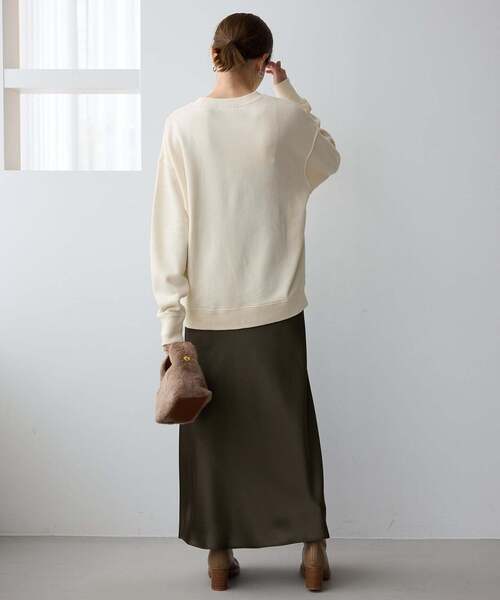 ＋81BRANCA（ハチイチブランカ）の「+81BRANCA/ハチイチブランカ SLOBE別注 ロゴスウェット（スウェット・レディース・グレー/アイボリー/ピンク/ブラウン・FREE）」の20枚目の写真