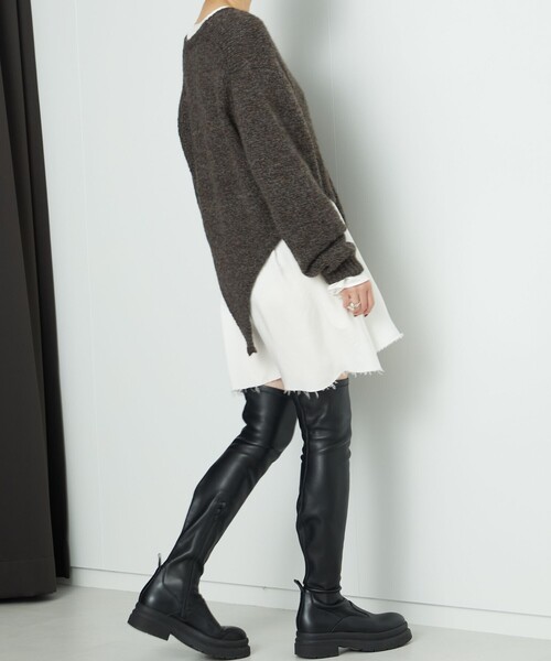 定価55.000円　カズユキクマガイ　ウールアルパカニット KAZUYUKI KUMAGAI ATTACHMENT（カズユキクマガイアタッチメント）の