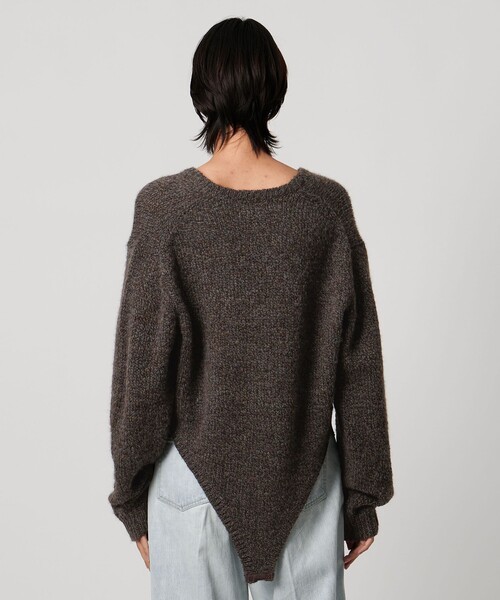 AEWEN MATOPH(イウエン マトフ)の「<AEWEN MATOPH>ウールアルパカ ニットロンパース(ニット/セーター・レディース・ダークブラウン/ベージュ・FREE)」の17枚目の写真
