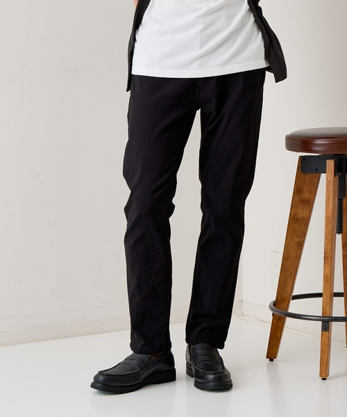 Blue Standard (ブルースタンダード)の「【BLUE STANDARD/ブルースタンダード】快適!スーパーストレッチ起毛パンツ レギュラーストレート 暖パン イージーケア 前開き ウエストゴム UVカット(その他パンツ・メンズ・ネイビー/チャコールグレー/ブラック・MEDIUM/LARGE/X-LARGE)」の2枚目の写真