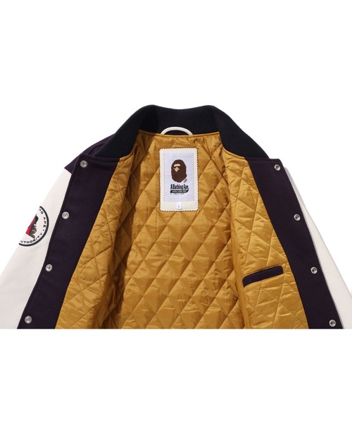 A・BATHING APE牛革スタジャン A・BATHING APE牛革スタジャン A BATHING APE（アベイシングエイプ）の