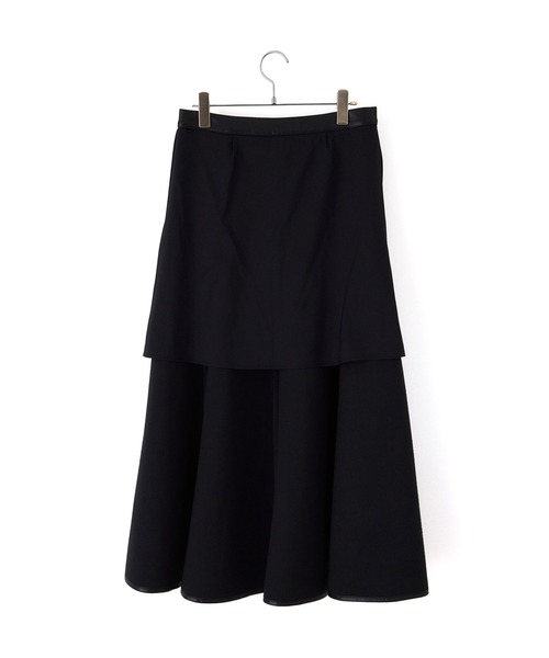 ADAM ET ROPE' FEMME アダムエロペ　レザーフレアスカート ADAM ET ROPE'（アダムエロペ） スカート シンセティックレザーフレア