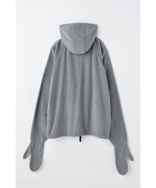 nagonstans(ナゴンスタンス)の「MICRO FLEECE フリースパーカー(パーカー・レディース・杢グレー/オレンジ・MEDIUM)」の9枚目の写真