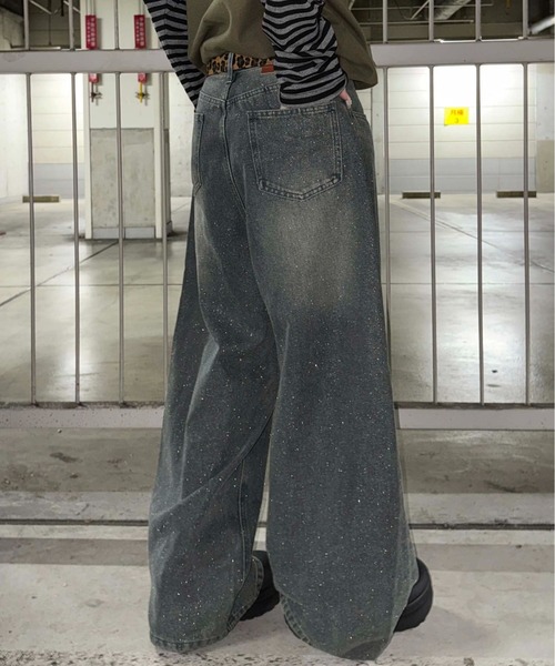 sedacle（セダクル）の「グリッター加工カーブデニム（デニムパンツ・メンズ・インディゴブルー/ブラック/ボルドー/ブラック系その他/カーキ・SMALL/LARGE/MEDIUM）」の18枚目の写真