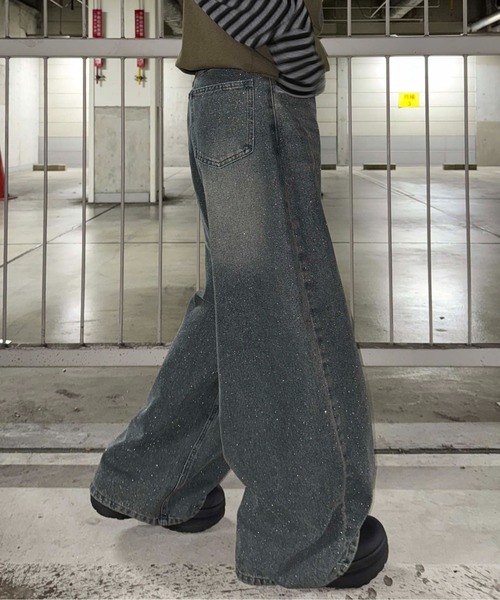 sedacle（セダクル）の「グリッター加工カーブデニム（デニムパンツ・メンズ・インディゴブルー/ブラック/ボルドー/ブラック系その他/カーキ・SMALL/LARGE/MEDIUM）」の19枚目の写真
