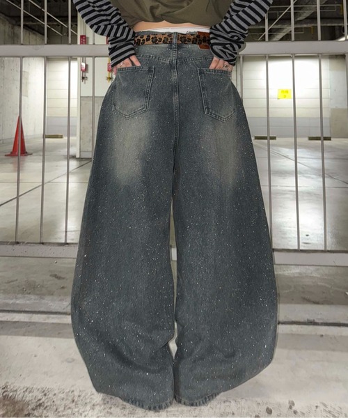 sedacle（セダクル）の「グリッター加工カーブデニム（デニムパンツ・メンズ・インディゴブルー/ブラック/ボルドー/ブラック系その他/カーキ・SMALL/LARGE/MEDIUM）」の17枚目の写真